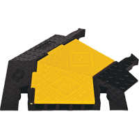 Protecteur de c&acirc;ble robuste &agrave; 5 canaux Yellow Jacket, virage &agrave; droite GTA Hardware Inc