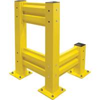 Barri&egrave;re de s&eacute;curit&eacute; de qualit&eacute; industrielle, Acier, 19" lo x 12" h, Jaune s&eacute;curit&eacute; OSHA GTA Hardware Inc