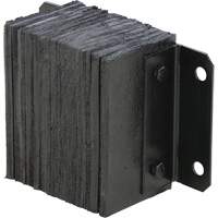 Laminated Dock Bumper, Horizontal, Rubber, 12" W x 6" D x 10" H GTA Hardware Inc