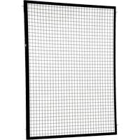 Adjustable Perimeter Guard Panel, 6' H x 5' W, Black GTA Hardware Inc