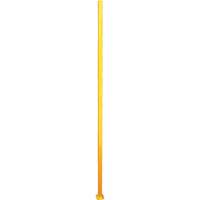 Adjustable Perimeter Guard In-Line Post, 4" W x 96" H, Yellow GTA Hardware Inc