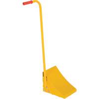 Ergo Handle Wheel Chock, Steel, Yellow, 8" W x 10-3/4" D x 9-1/8" H GTA Hardware Inc