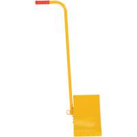 Ergo Handle Wheel Chock, Steel, Yellow, 8" W x 10-3/4" D x 9-1/8" H GTA Hardware Inc