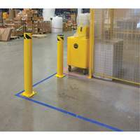 Butoir de s&eacute;curit&eacute;, Acier, 36" h x 5-1/2" la, Jaune GTA Hardware Inc
