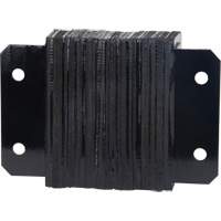 Laminated Dock Bumpers, Horizontal, Rubber, 12" W x 4" D x 10" H GTA Hardware Inc