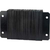 Laminated Dock Bumpers, Horizontal, Rubber, 18" W x 4" D x 12" H GTA Hardware Inc