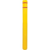 Polyethylene Bollard Cover, 4-1/2" Dia. x 52" L, Red/Yellow GTA Hardware Inc