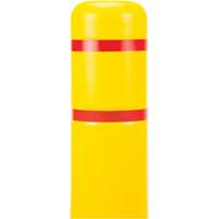 Polyethylene Bollard Cover, 4-1/2" Dia. x 52" L, Red/Yellow GTA Hardware Inc