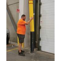 Polyethylene Bollard Cover, 6-5/8" Dia. x 52" L, Red/Yellow GTA Hardware Inc