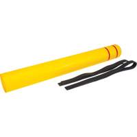 Polyethylene Bollard Cover, 6-5/8" Dia. x 60" L, Red/Yellow GTA Hardware Inc