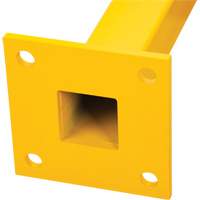 Poteau de coin pour garde-corps l&eacute;gers, Acier, 42" h, Jaune s&eacute;curit&eacute; OSHA GTA Hardware Inc