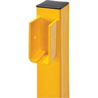 Poteau d'extr&eacute;mit&eacute; pour garde-corps l&eacute;gers, Acier, 42" h, Jaune s&eacute;curit&eacute; OSHA GTA Hardware Inc