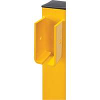 Poteau de coin pour garde-corps l&eacute;gers, Acier, 42" h, Jaune s&eacute;curit&eacute; OSHA GTA Hardware Inc