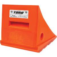 35 Ton General Purpose Wheel Chock, Urethane, Orange GTA Hardware Inc