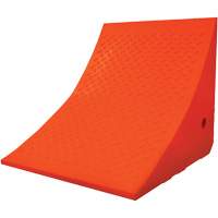 70 Ton Large Equipment Wheel Chock, Urethane, Orange GTA Hardware Inc