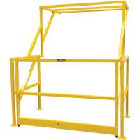Barri&egrave;re de s&eacute;curit&eacute; pour mezzanine, 70" lo x 77" ha, 78" &eacute;lev&eacute;e, Jaune GTA Hardware Inc