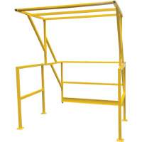 Barri&egrave;re de s&eacute;curit&eacute; pour mezzanine, 70" lo x 77" ha, 78" &eacute;lev&eacute;e, Jaune GTA Hardware Inc