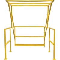 Barri&egrave;re de s&eacute;curit&eacute; pour mezzanine, 70" lo x 77" ha, 78" &eacute;lev&eacute;e, Jaune GTA Hardware Inc