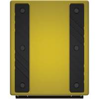 Cale de roue ultra-robuste pour l'exploitation mini&egrave;re Checkers Safety, PEHD, Jaune, 14-1/2" la x 17-1/2" p x 16" h GTA Hardware Inc