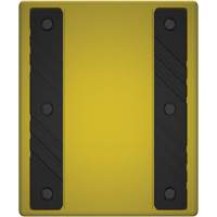 Cale de roue ultra-robuste pour l'exploitation mini&egrave;re Checkers Safety sans support, PEHD, Jaune, 14-1/2" la x 17-1/2" p x 16" h GTA Hardware Inc