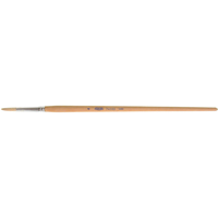 Pure White Bristle Round Marking Paint Brush, 7/32" Brush Width, White China, Wood Handle GTA Hardware Inc