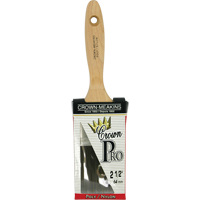 Pinceau &agrave; soies angulaires Crown Pro, Poly/nylon, Manche Bois, Largeur de 2-1/2" GTA Hardware Inc