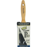 Pinceau &agrave; soies angulaires Crown Pro, Soies, Manche Bois, Largeur de 2-1/2" GTA Hardware Inc