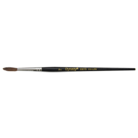Black Pointed Bristle Artist Brush, 4 mm Brush Width, Camel Hair, Wood Handle GTA Hardware Inc