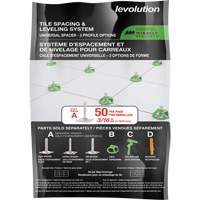 Cales d'espacement universelles Miracle Sealants Levolution GTA Hardware Inc