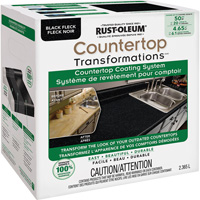 Syst&egrave;me de rev&ecirc;tement mouchet&eacute; pour comptoir Countertop Transformations, 2,37 L, Trousse, Tache noire GTA Hardware Inc