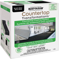 Syst&egrave;me de rev&ecirc;tement au mica pour comptoir Countertop Transformations, 1,42 L, Trousse, Mica noir GTA Hardware Inc