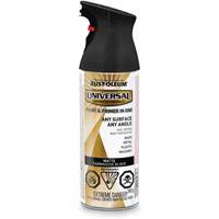 Universal&reg; Enamel Paint & Primer In One, Farmhouse Black, Matte, Aerosol Can GTA Hardware Inc