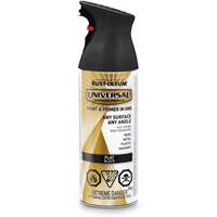 Universal&reg; Enamel Paint & Primer In One, Black, Very Flat, Aerosol Can GTA Hardware Inc
