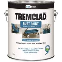 Tremclad&reg; Water-Based Rust Paint, 3.78 L, Gallon, Black GTA Hardware Inc