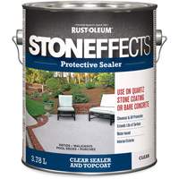 Produit d'&eacute;tanch&eacute;ifi&eacute; protecteur pour b&eacute;ton Stoneffects, 3,78 L, &agrave; l'eau, Transparent, Transparent GTA Hardware Inc