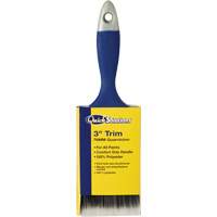 Quick Solutions Trim Brush, Polyester, Plastic Handle, 3" Width GTA Hardware Inc