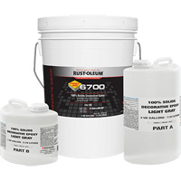 6700 100% Solids Decorative Epoxy, 3 gal., Epoxy-Based, High-Gloss, Grey GTA Hardware Inc