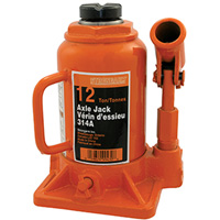 314A Bottle Jack, 12 tons, Manual Hydraulic, 13" Raised Height GTA Hardware Inc