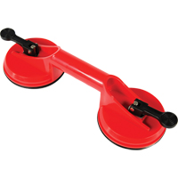 Ventouses de levage manuel - Ventouses doubles, 66 lb Capacit&eacute;, 4-5/8", Levier, 13" Longueur de la manche GTA Hardware Inc