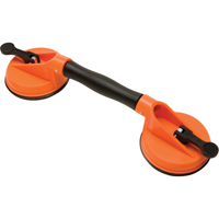Ventouses de levage manuel - Ventouses doubles - pivotantes, 50 lb Capacit&eacute;, 4-5/8", Levier, 13" Longueur de la manche GTA Hardware Inc