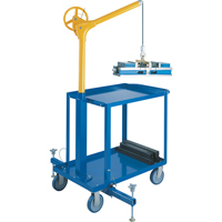 Tall Industrial Lifting Device with Mobile Cart, 500 lbs. (0.25 tons) Capacity GTA Hardware Inc