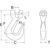 Clevis Grab Hook - Grade 70 GTA Hardware Inc