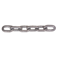 Hot-Dipped Galvanized Chains, Carbon Steel, 5/8" x 150' (45.7 m) L, Grade 30, 6900 lbs. (3.45 tons) Load Capacity GTA Hardware Inc