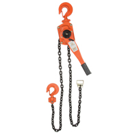 Lever Chain Hoist, 5' Lift, 6000 lbs. (3 tons) Capacity, Alloy Steel Chain GTA Hardware Inc