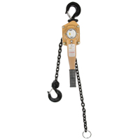 Heavy Duty Gold Series Lever Chain Hoist, 5' Lift, 6000 lbs. (3 tons) Capacity, Alloy Steel Chain GTA Hardware Inc