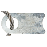 &eacute;lingue de levage &agrave; c&acirc;ble m&eacute;tallique - deux boucles GTA Hardware Inc