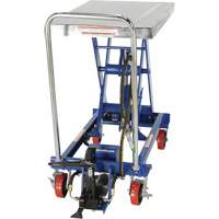 Pneumatic Hydraulic Scissor Lift Table, Steel, 32-1/2" L x 19-3/4" W, 1000 lbs. Cap. GTA Hardware Inc