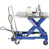 Pneumatic Hydraulic Scissor Lift Table, Steel, 32-1/2" L x 19-3/4" W, 1000 lbs. Cap. GTA Hardware Inc