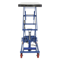 Pneumatic Hydraulic Scissor Lift Table, Steel, 35-1/2" L x 20" W, 800 lbs. Cap. GTA Hardware Inc