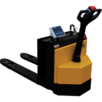 Fully Powered Electric Pallet Truck With  Scale, 4500 lbs. Cap., 48" L x 30.25" W GTA Hardware Inc